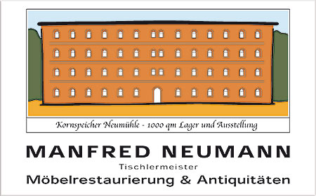 <span style="font-weight: bold">Logo für Tischlermeister Manfred Neumann</span><br />Entwurf auf Grundlage des Firmensitzes im Kornspeicher Neumühle <br />&nbsp;